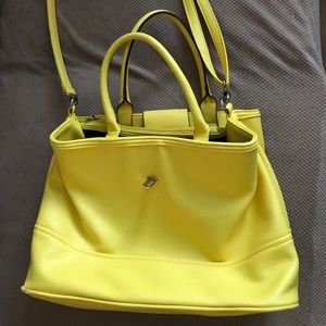 Bright yellow purse from Target